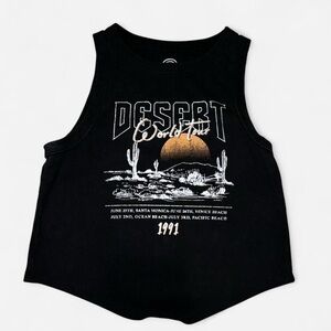 Social Culture Desert World Tour Ribbed Tank | XS